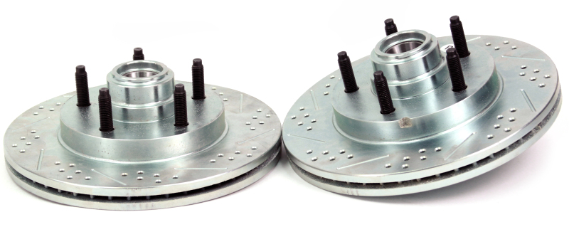 Ford F-150 Harley Davidson Edition Brake Rotors (2) - Front - Baer Brakes - Claw Performance, Slot & Drilled - `00-`03